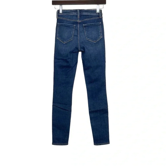 L'Agence Margot High Rise Ankle Skinny Jeans Size 24 Dark Vintage Wash - Picture 3 of 6